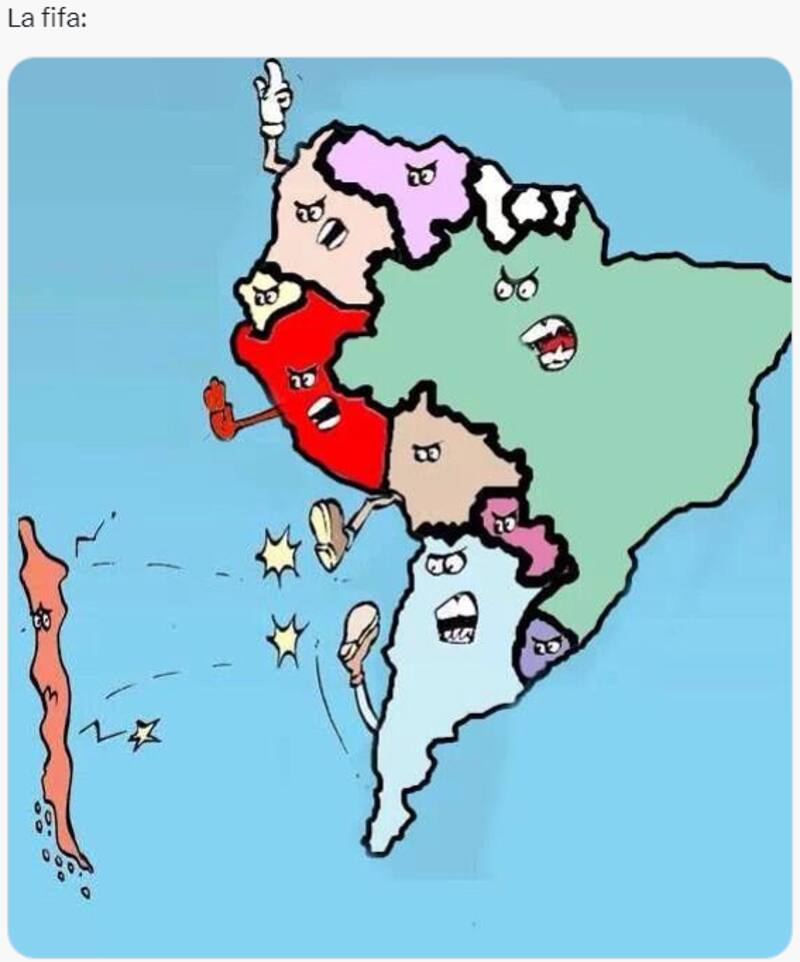 Las burlas de Sudamérica a Chile por quedar fuera de la sede del Mundial 2030