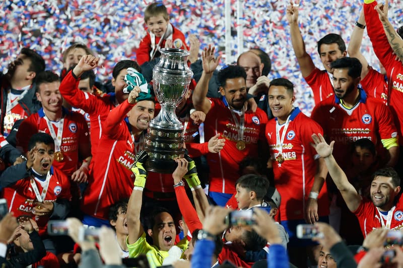 Chile cuando salió campeón de Copa América en 2015.