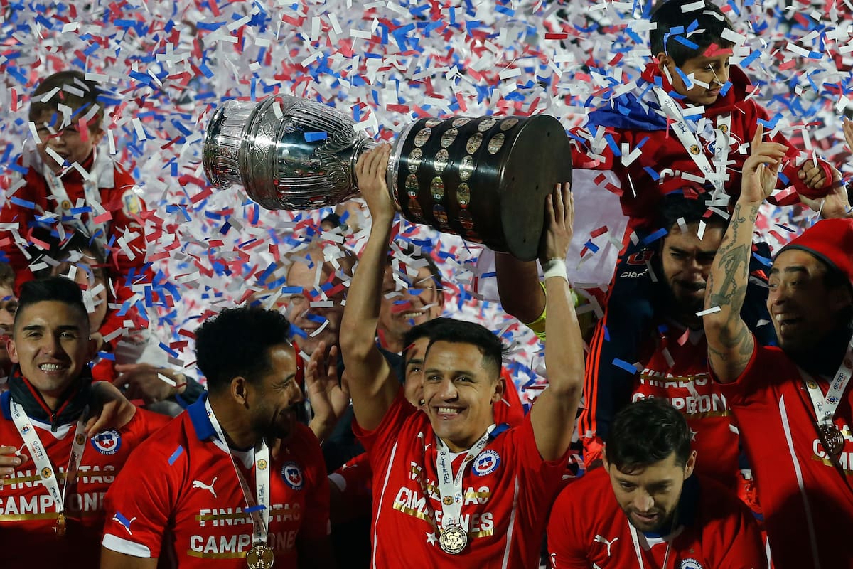 Chile campeón de América en 2015. Un recuerdo imborrable para Nicolás Diez. Foto: Photosport.