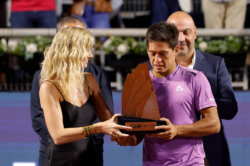 Los tenistas que han ganado el ATP de Santiago. Foto: Aton.
