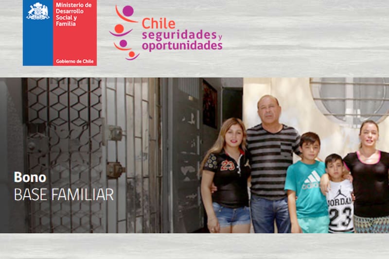Uno de los bonos entregados por la red de Protección Social es el Bono Base Familiar.