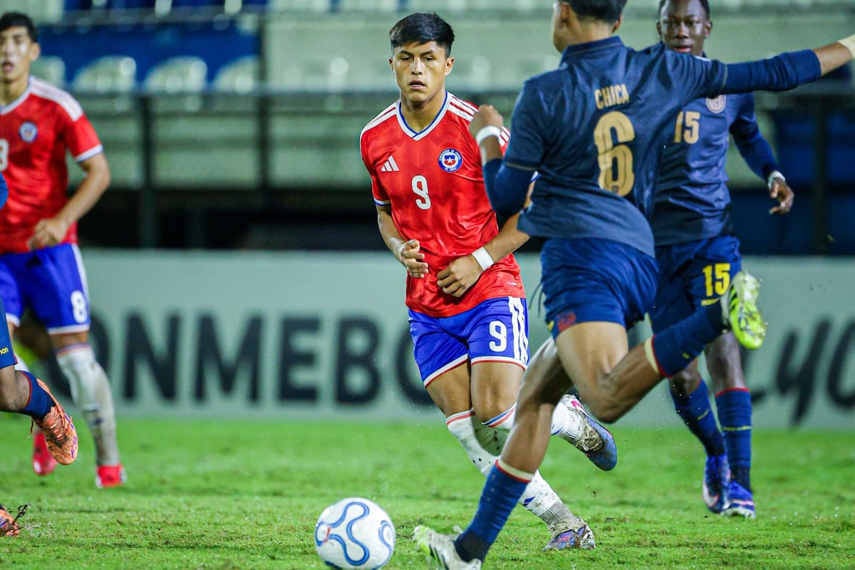 En el partido ante Ecuador. Foto: @Richard Ramirez - Comunicaciones FFCh
