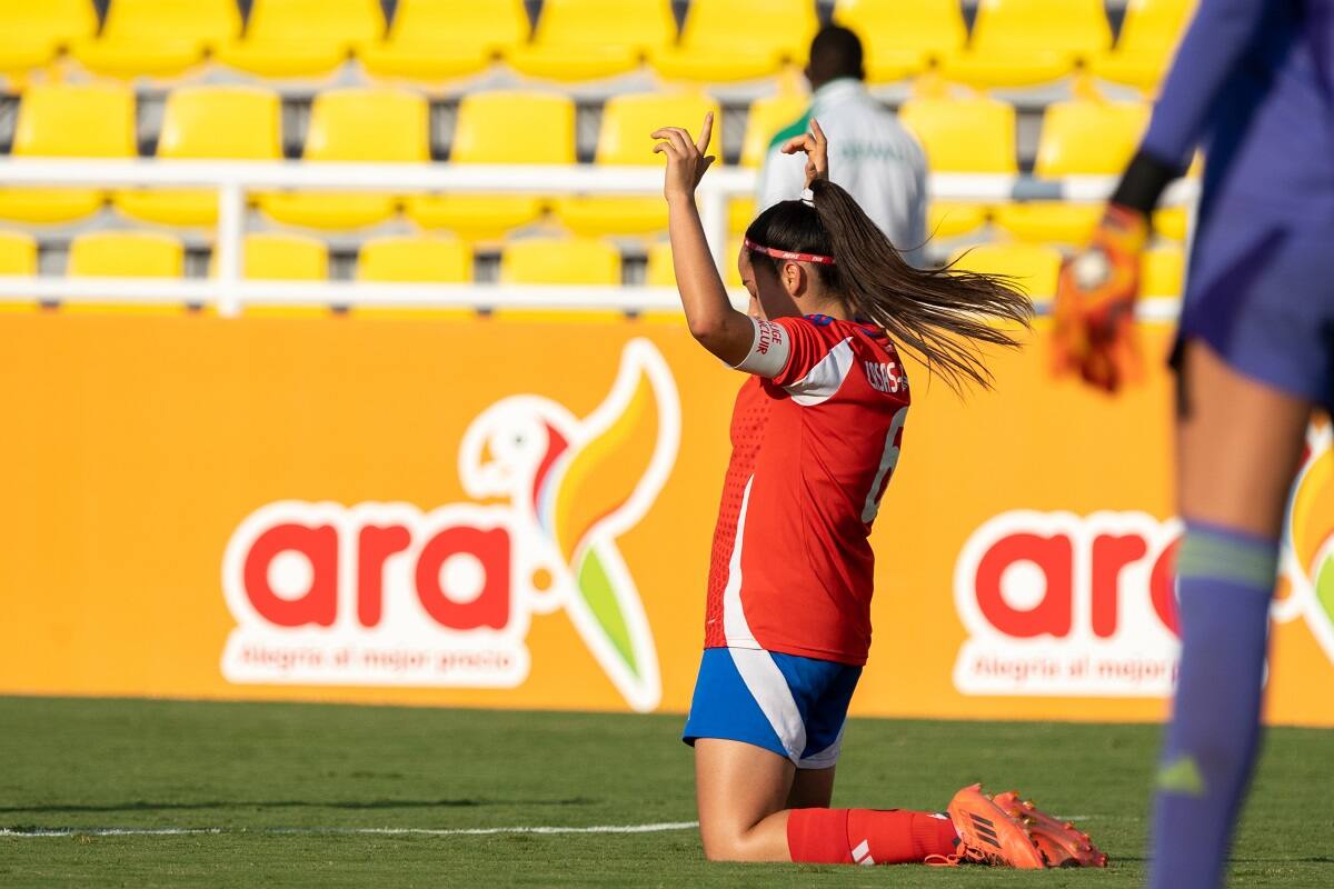 en el Sudamericano Femenino. Foto: ANFP