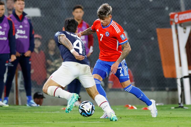 Maximiliano Guerrero contra Paraguay
Foto: Pepe Alvujar/Photosport