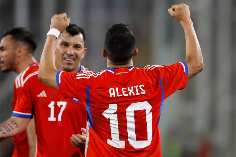 Alexis Sánchez fue la figura excluyente en el triunfo de La Roja sobre Paraguay. Foto: Agencia Aton.