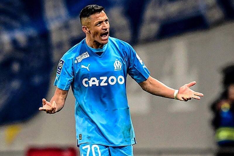 Alexis Sánchez en el Olympique de Marsella.