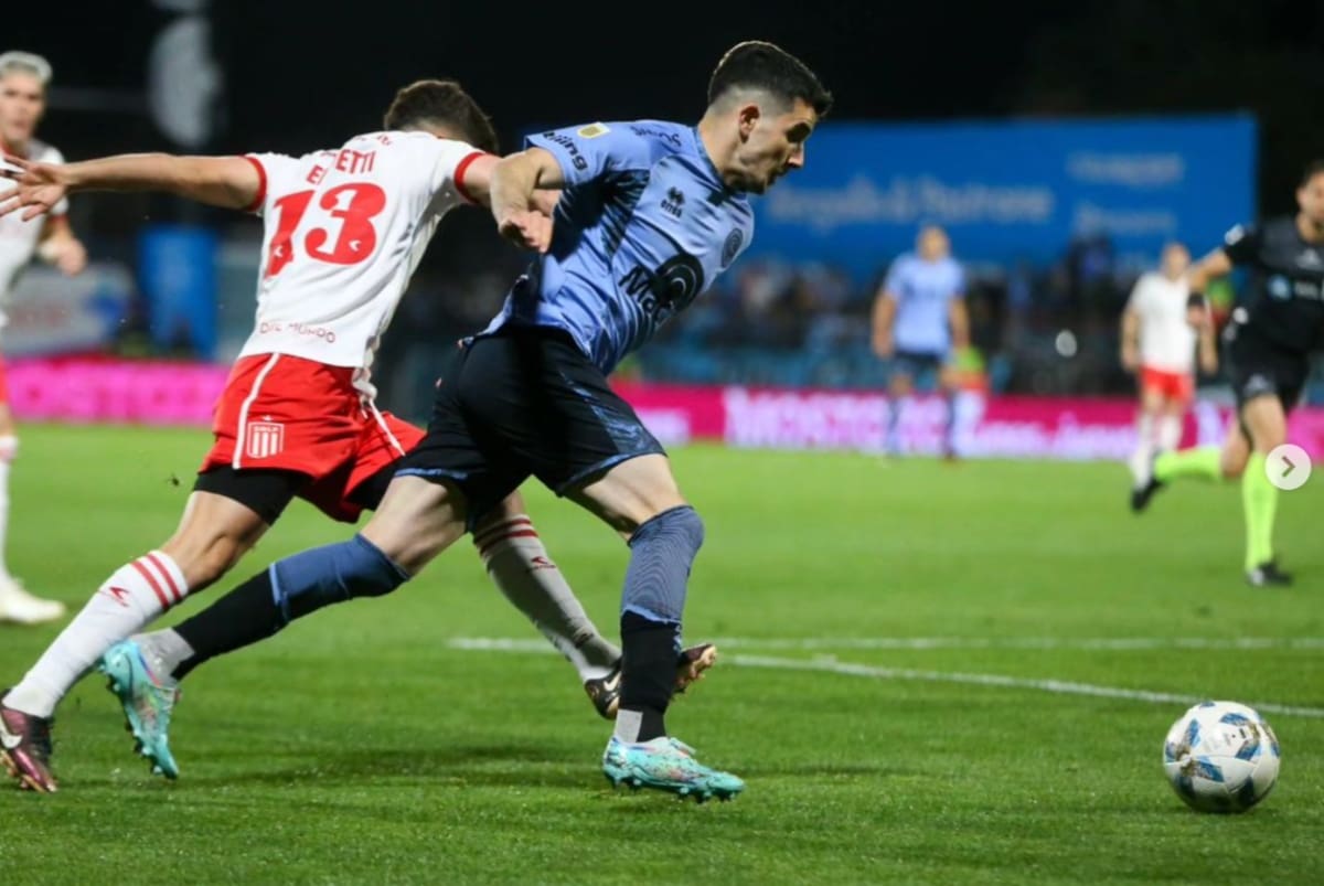 Lautaro Pastrán jugando en Belgrano. Foto: @belgrano.