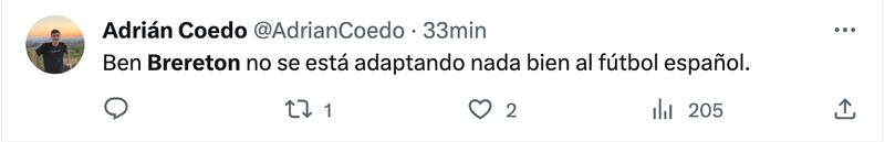 Críticas a Ben Brereton.