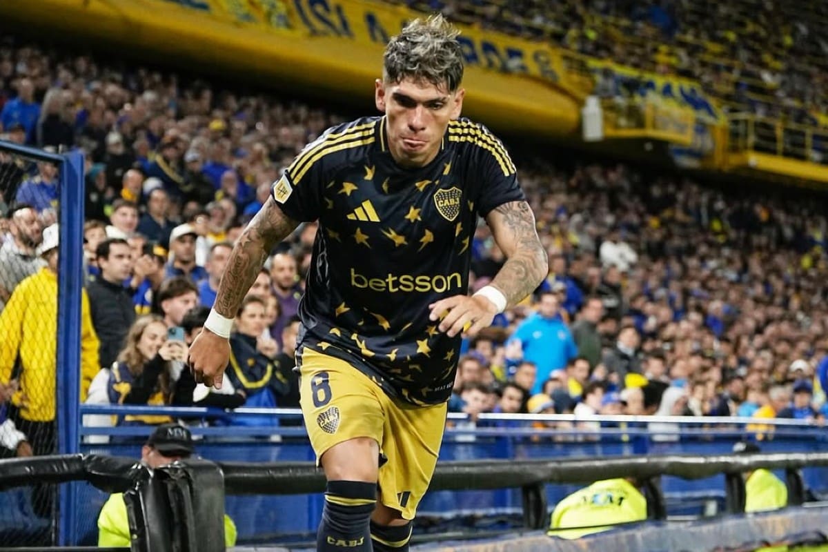 Carlos Palacios vuelve a lesionarse en Boca y queda fuera del duelo ante O’Higgins por Copa Sudamericana. Foto: Instagram Carlos Palacios.