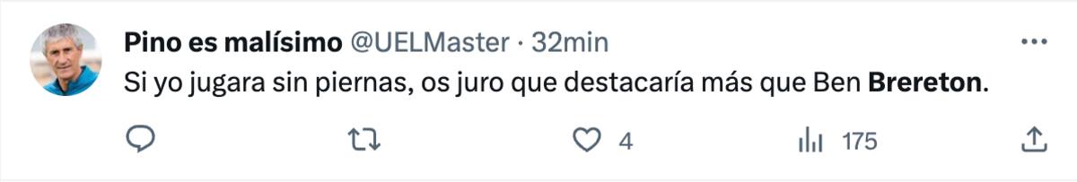 Críticas a Ben Brereton.