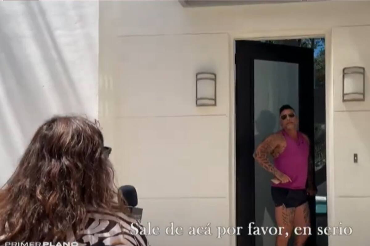 tuvo un fuerte encontrón con la periodista de Primer Plano.