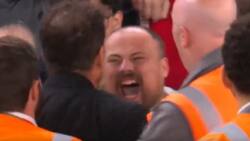 VIDEO | ¡Lo fue a buscar! Cholo Simeone explotó con hincha del Liverpool que le gritó el gol de la derrota en Champions