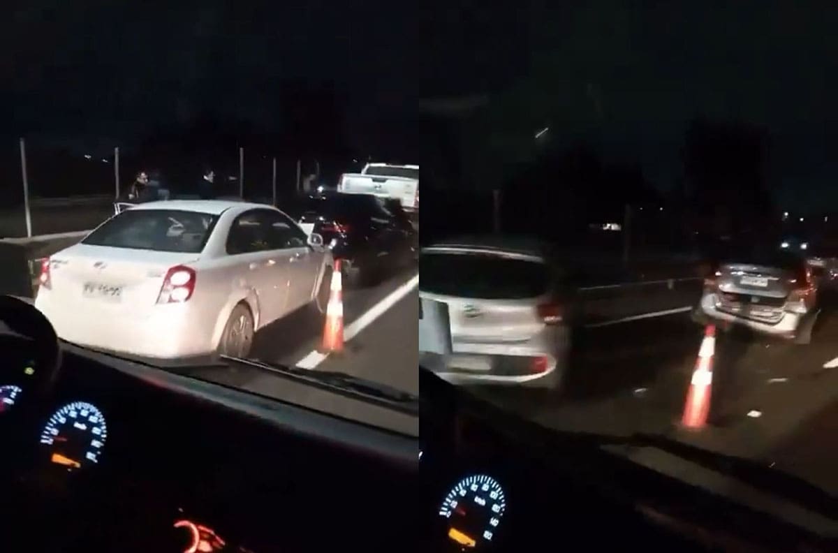 VIDEO | Choque múltiple en la Ruta 68 involucra a 9 vehículos