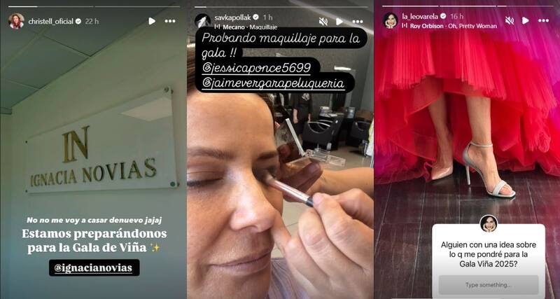 Las celebridades comparten como preparan sus looks para la Gala del Festival de Viña 2025.