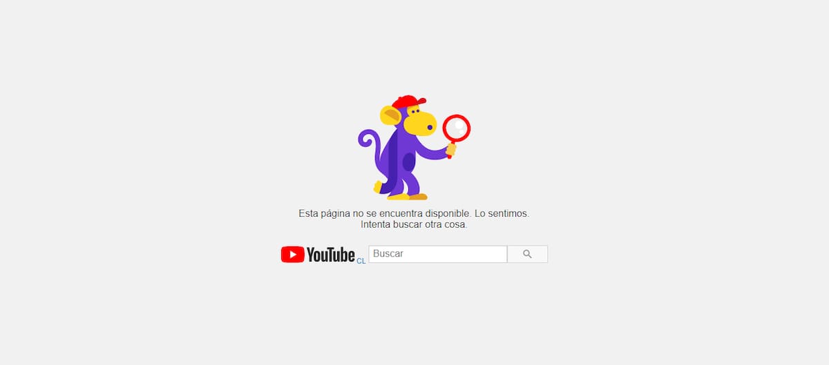 Esto ocurre cuando vamos al canal de Youtube del artista