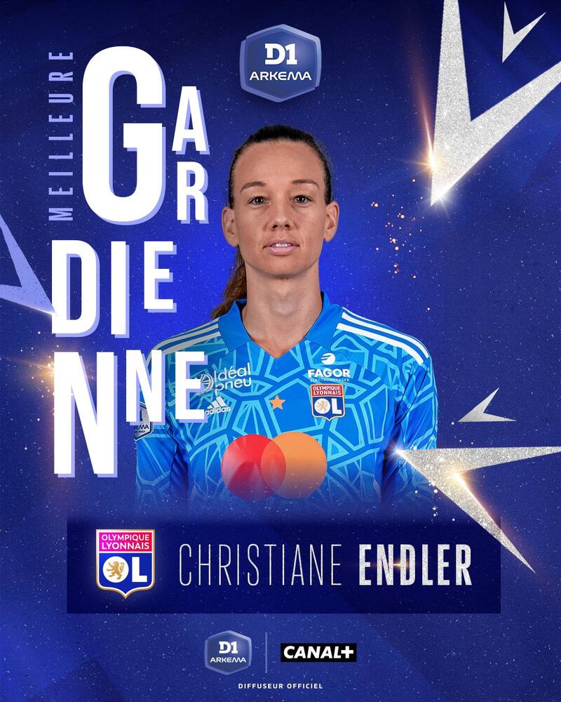 Christiane Endler, por tercera vez la mejor de Francia