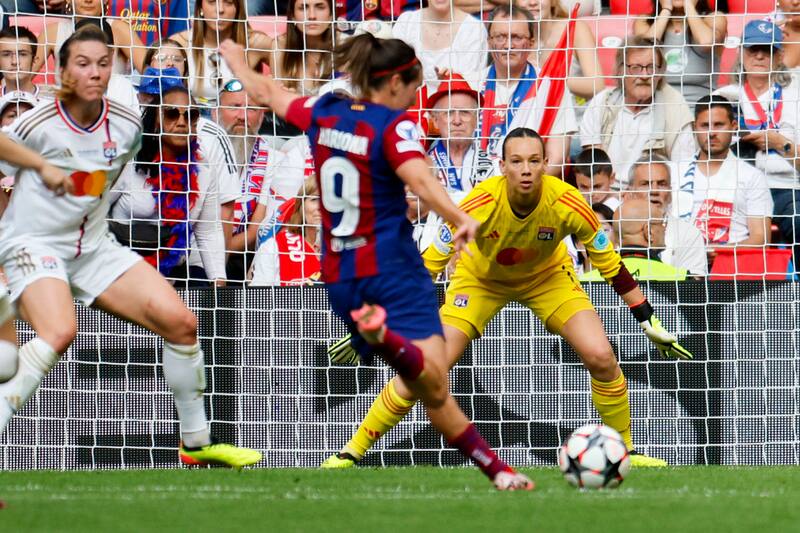 en la final de la Champions League Femenina. EFE