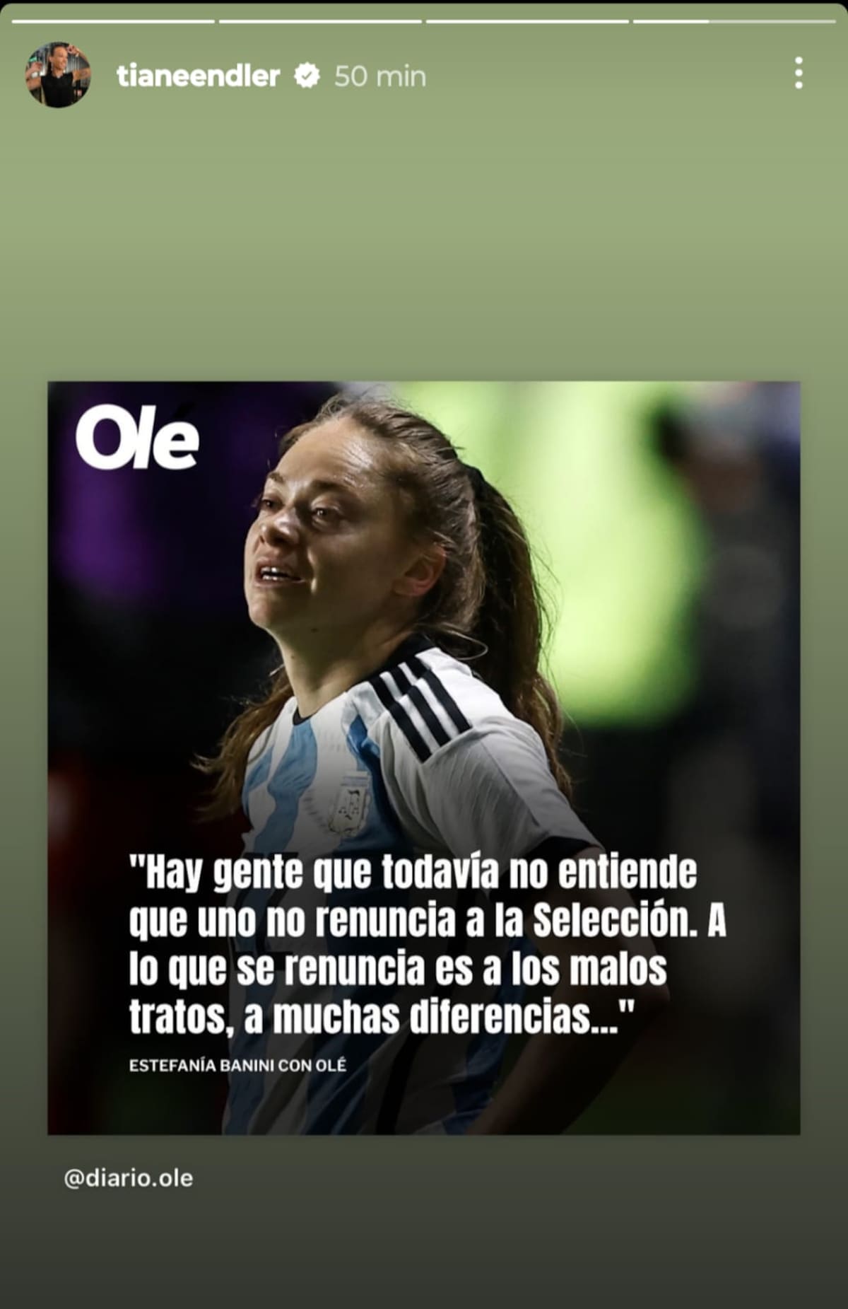 Esta es la publicación de Christiane Endler en su cuenta de Instagram.