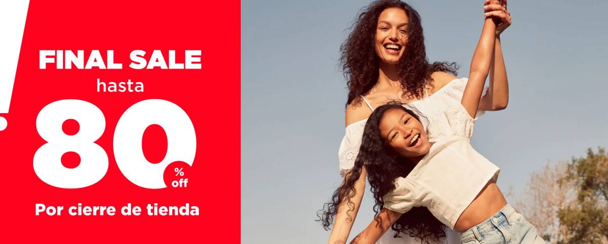Liquidación por cierre alcanza hasta 80% de descuento en prendas. Créditos: OldNavyCL