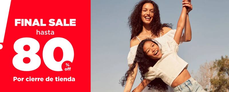 Liquidación por cierre alcanza hasta 80% de descuento en prendas. Créditos: OldNavyCL