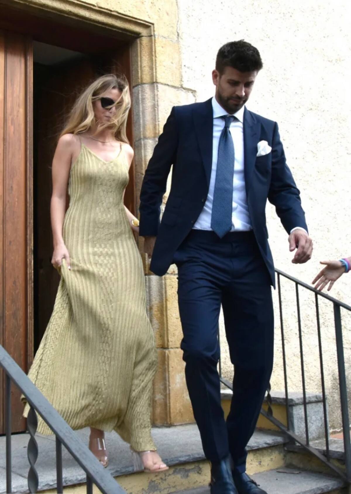 La pareja así lució en la boda de Marc Piqué