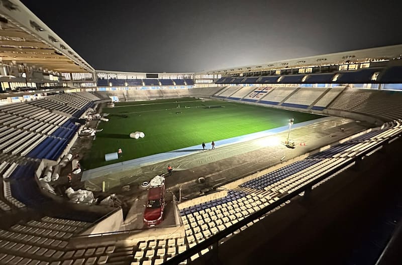 El nuevo estadio de la UC no solo albergará partidos de fútbol y ya se le saca mucho provecho como lugar de realización de eventos musicales. Foto: @Garreta74_V2.