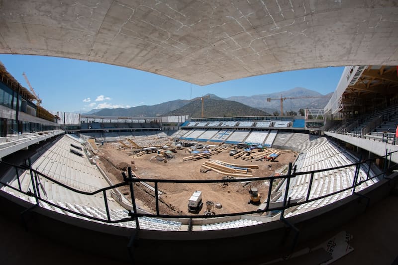 , el nuevo estadio de la UC. Foto: Felipe Escobedo.