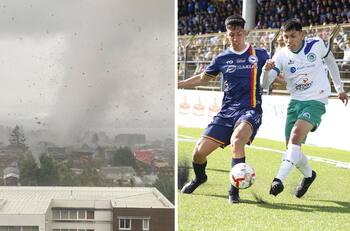 Clásico del Sur entre Osorno y Puerto Montt suspendido por el tornado en Puerto Varas