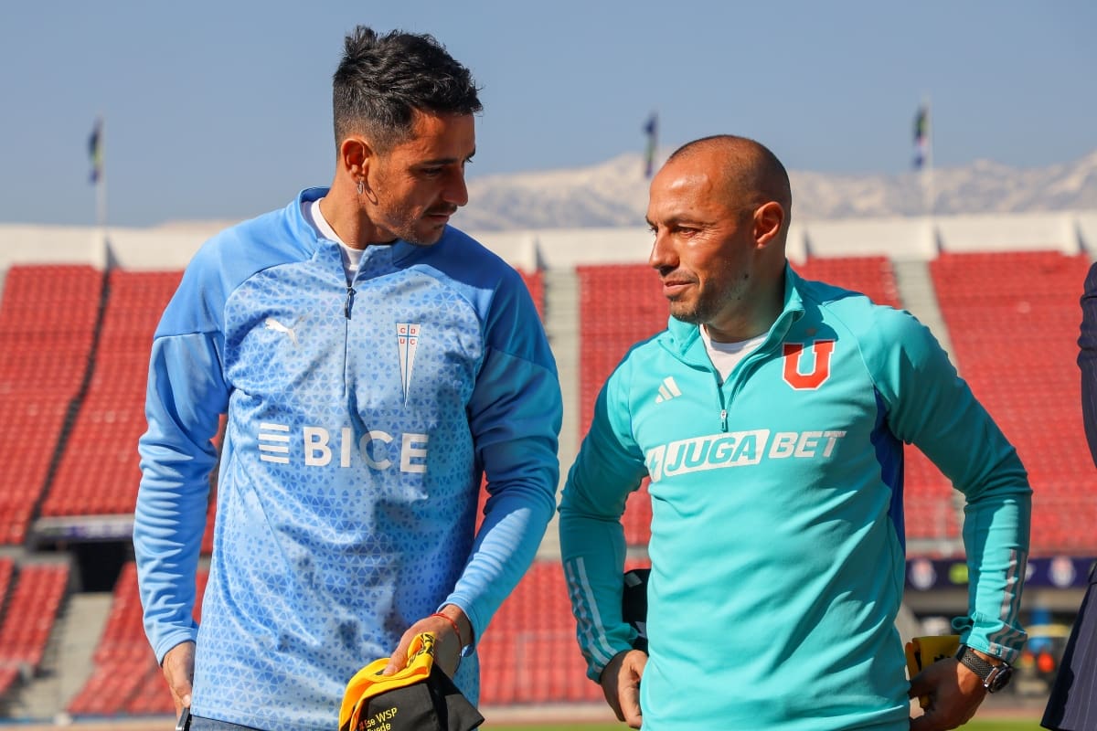 Fernando Zampedri y Marcelo Díaz. Foto: Agencia Aton/Archivo.