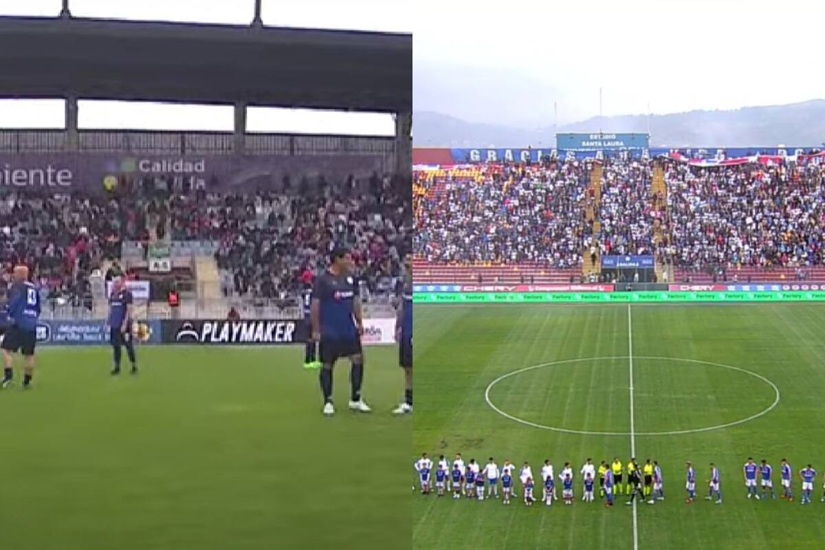 Con poco público.