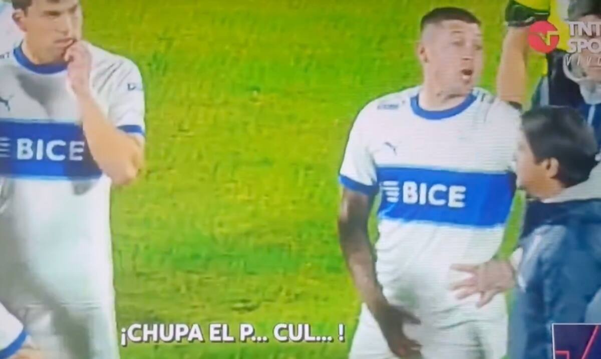 Los insultos de Nicolás Castillo hacia Cristopher Toselli.