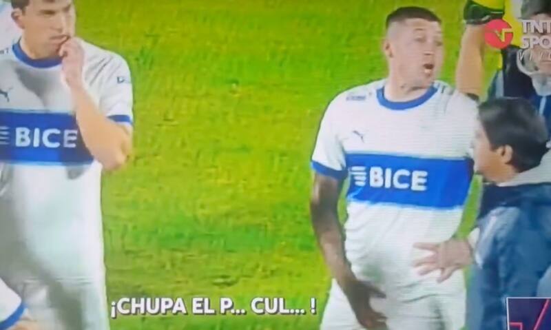 Los insultos de Nicolás Castillo hacia Cristopher Toselli.
