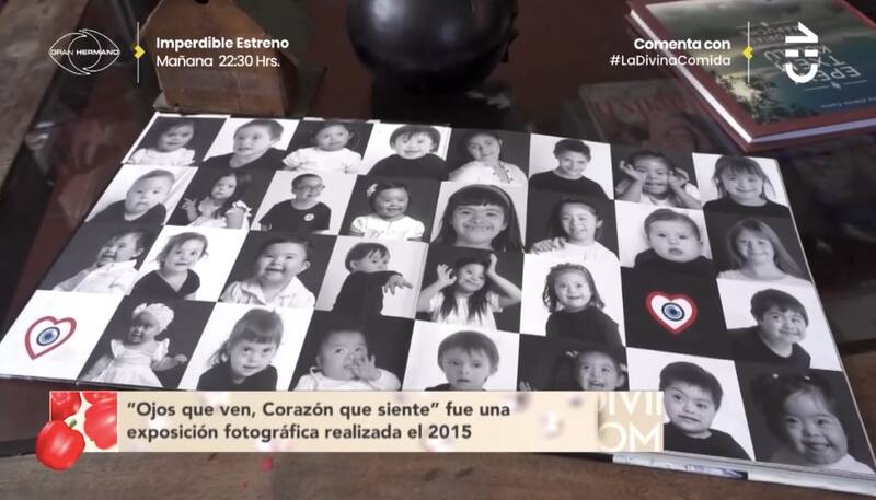 El libro donde aparece su hija. Créditos: CHV.