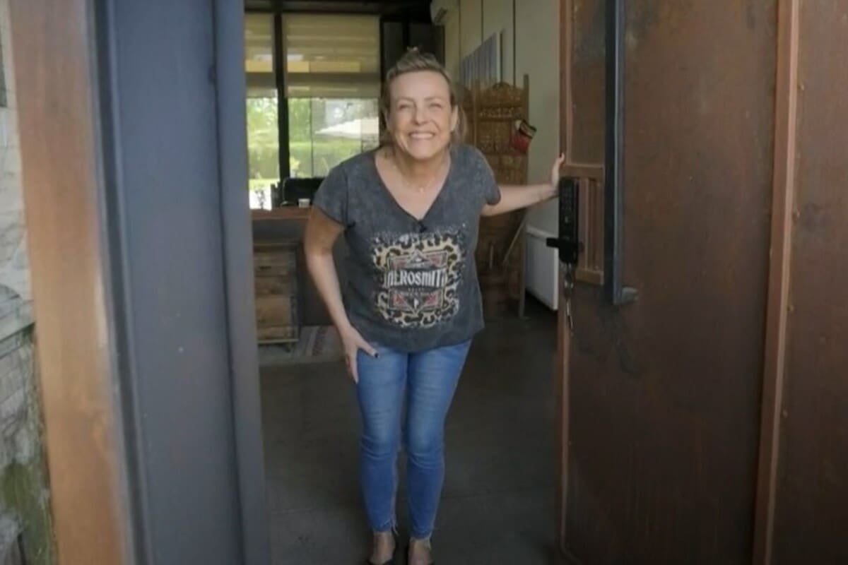 Claudia Conserva abrió las puertas de su casa en el programa de CHV. Créditos: Pantallazo CHV