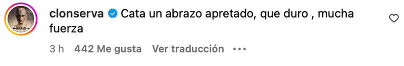 Claudia Conserva y su mensaje a Cata Pulido.