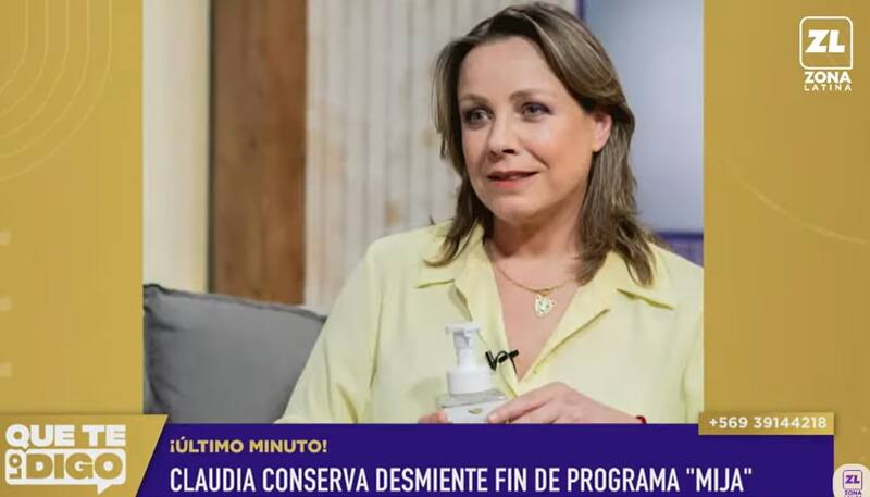 Claudia Conserva habló con el programa de Zona Latina. Créditos: Pantallazo YouTube