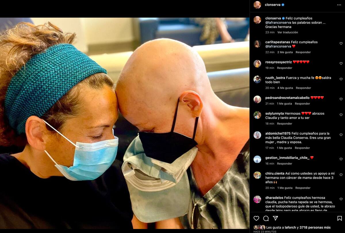 Claudia Conserva saluda a Fran Conserva por su cumpleaños. Créditos: Instagram.
