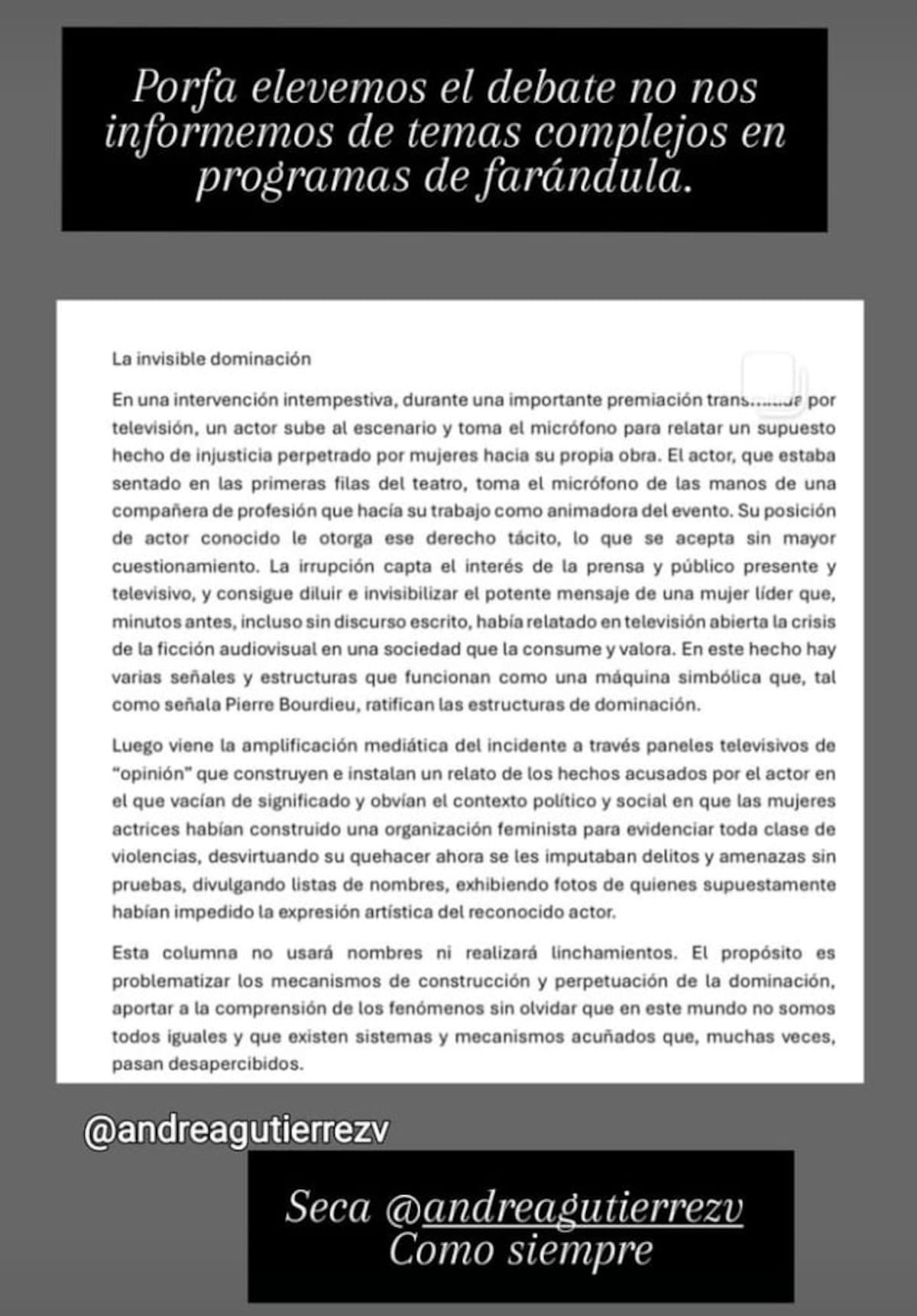 Créditos: Instagram