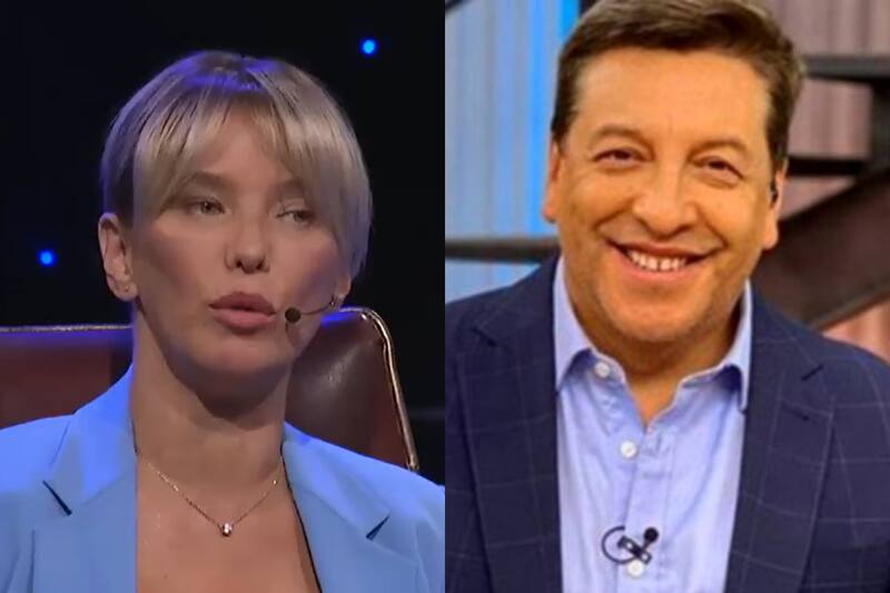 La animadora Claudia Schmidt se fue con todo contra Julio César Rodríguez en "El Purgatorio".