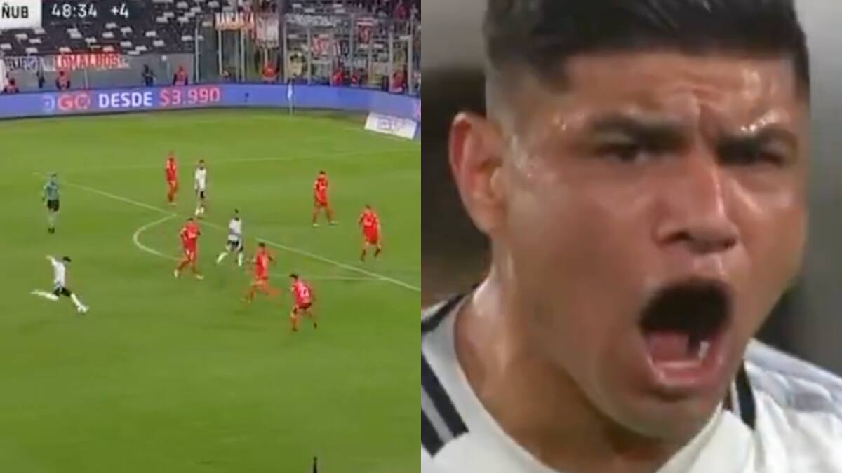 Se desahogó con todo: el golazo desde fuera del área de Claudio Aquino en Colo Colo