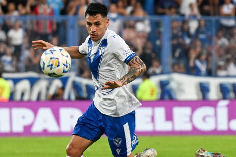 en su debut con Vélez Sarsfield.