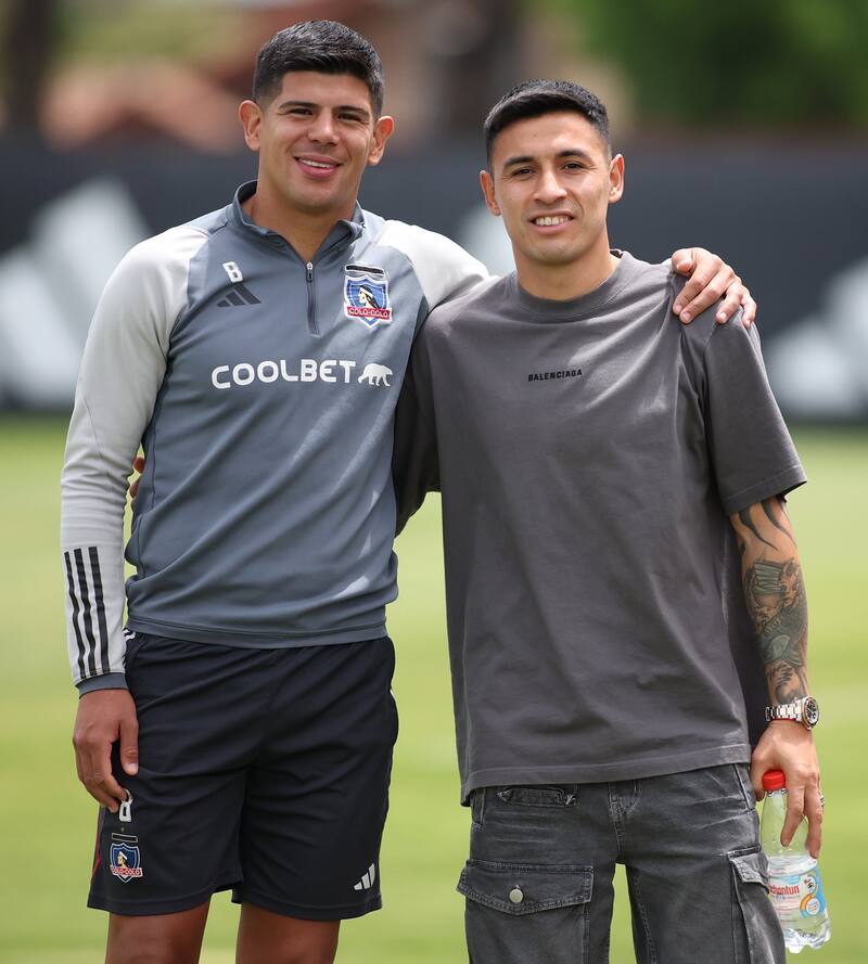 Claudio Baeza visitó el Estadio Monumental y se reunió con Esteban Pavez en noviembre de este año.