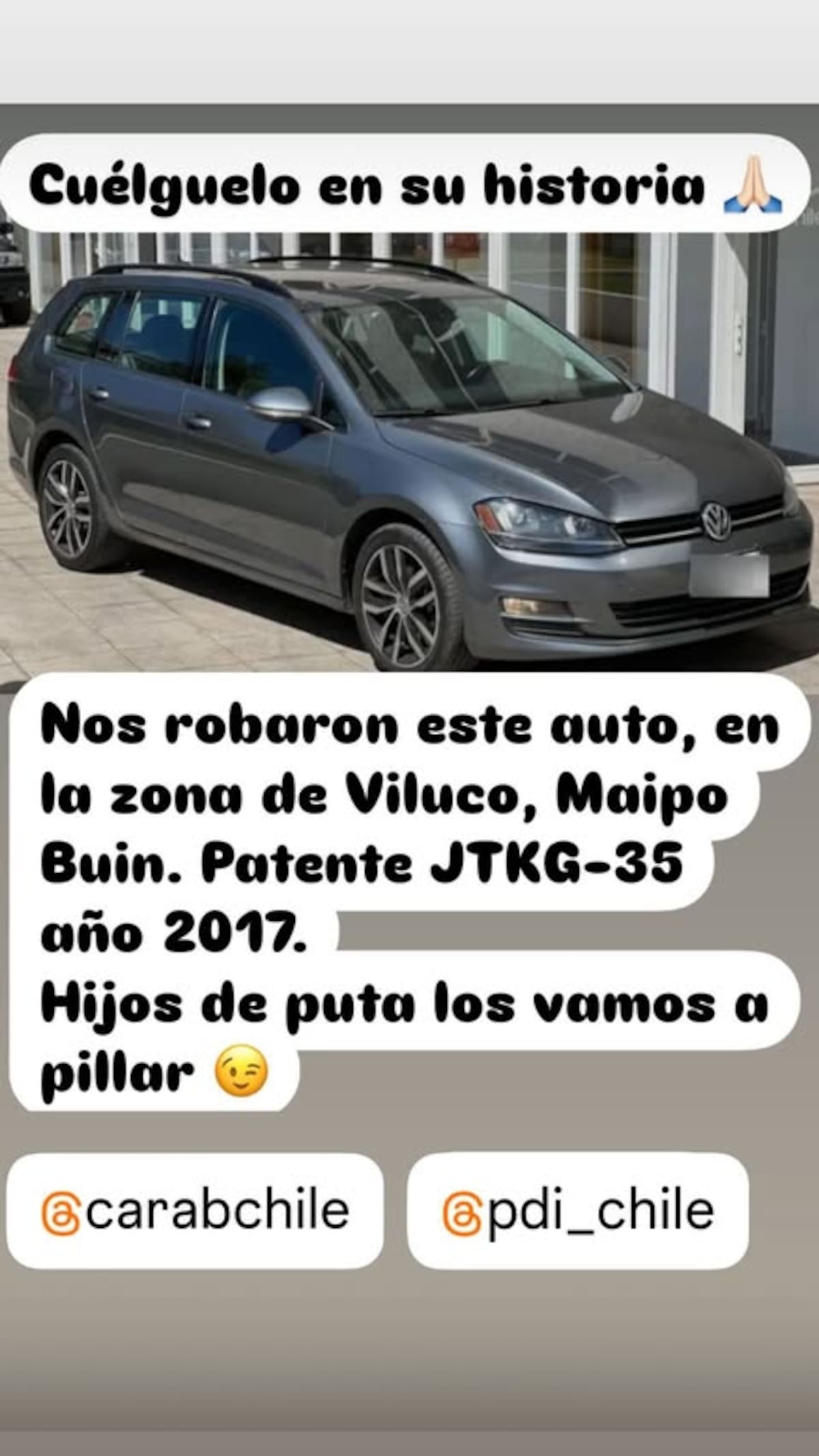 Lanzó una amenaza a los antisociales.