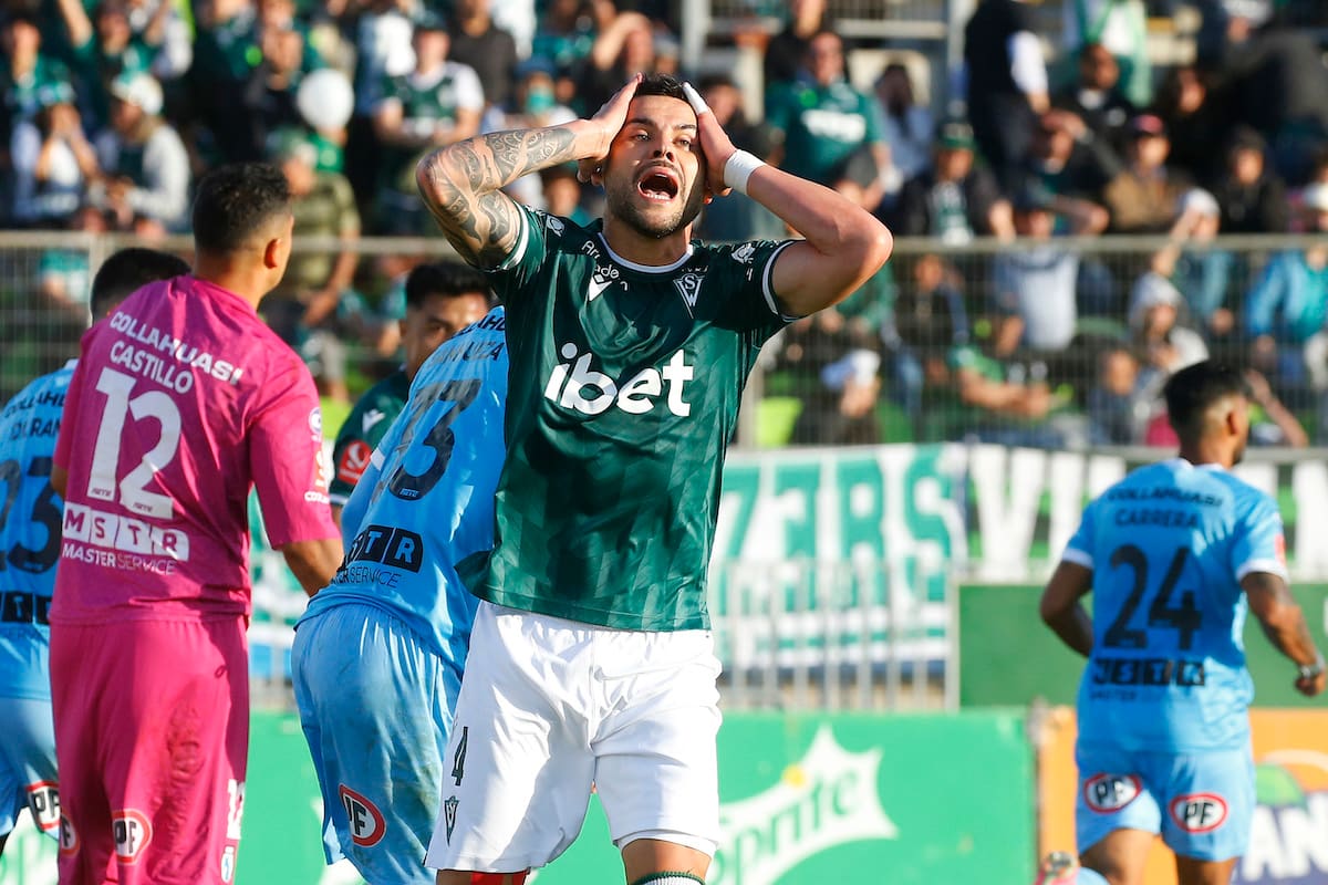 salió lesionado y podría ser baja en Wanderers ante Deportes Iquique. Foto: Aton.