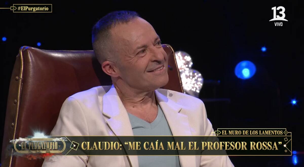 Claudio Moreno en "El Purgatorio". Foto: Canal 13.