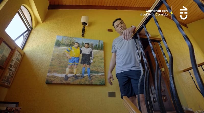 Claudio Palma mostró un cuadro donde aparece junto a su padre.