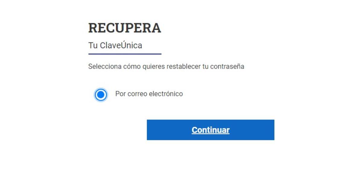 Podrás recuperar tu contraseña para utilizar tu Clave Única rápidamente.