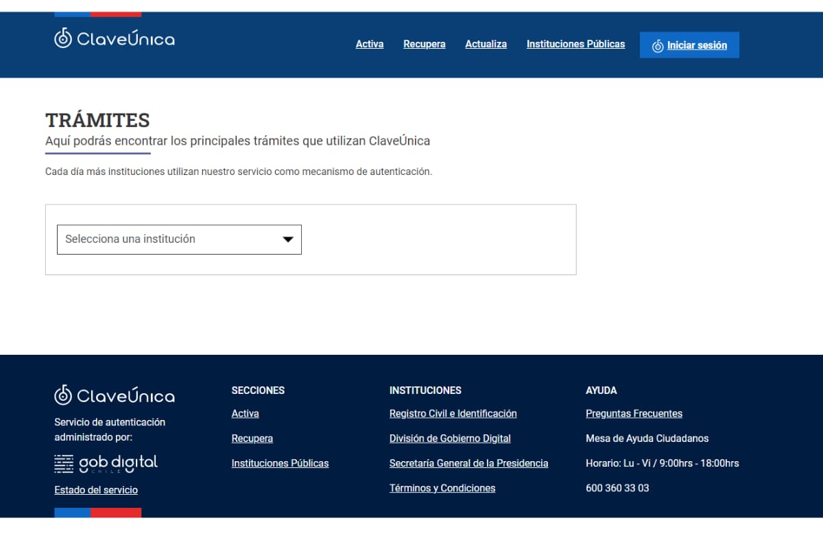 Así se ve el sitio donde puedes consultar por los trámites.