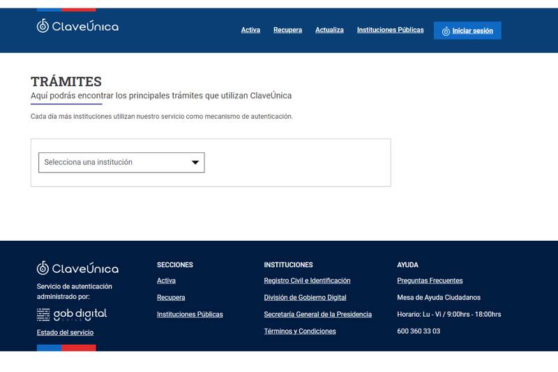 Así se ve el sitio donde puedes consultar por los trámites.