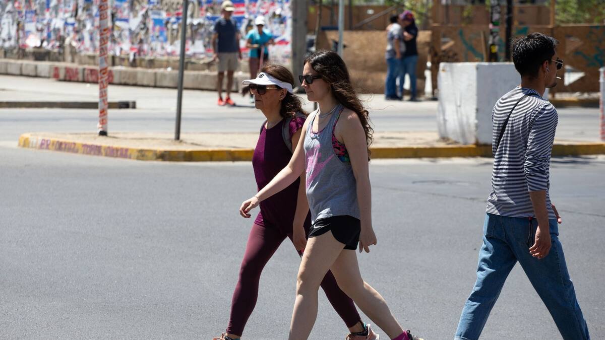 Más de 34 °C: Este será el día más caluroso de la semana en la Región Metropolitana de Santiago